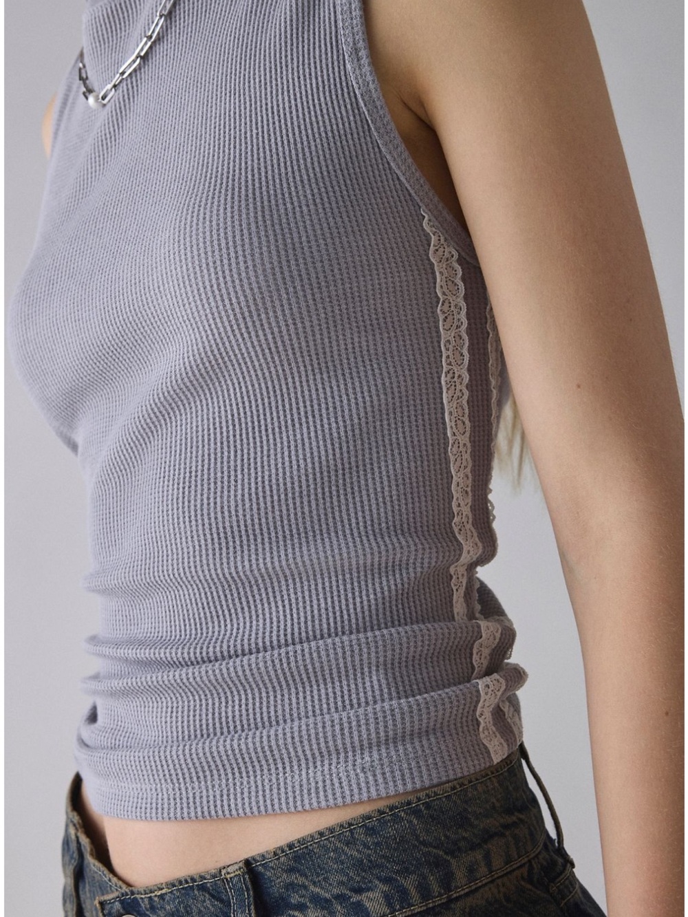 BDG Bonnie Grey Tank Top